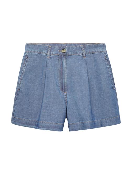 MANGO Bukser med fals 'Letizia'  blue denim