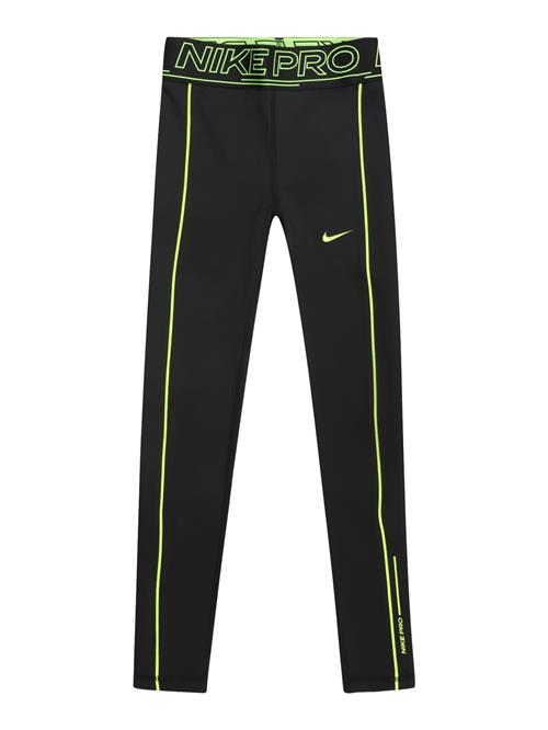 NIKE Sportsbukser  neongul / sort