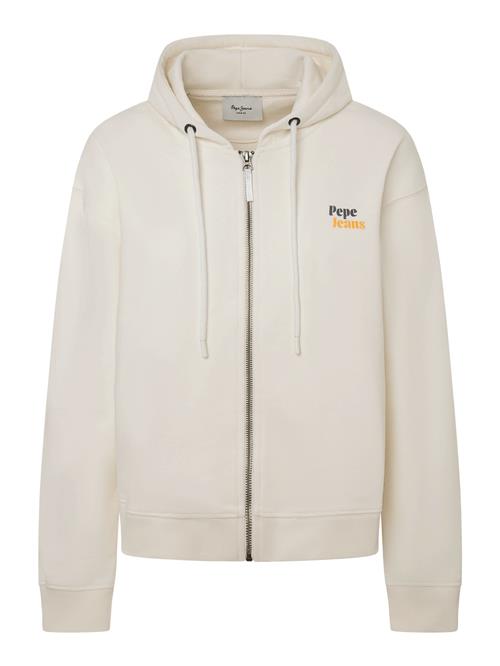 Pepe Jeans Sweatjakke 'Edna'  antracit / orange / rødmeleret / naturhvid