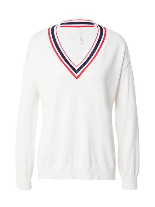 Se Pepe Jeans Pullover 'PERLINE'  rød / sort / hvid ved About You