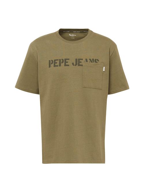 Se Pepe Jeans Bluser & t-shirts 'COSBY'  khaki / hvid ved About You