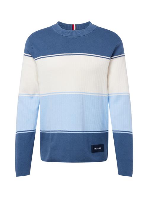 TOMMY HILFIGER Pullover 'MILANO'  marin / safir / lyseblå / hvid