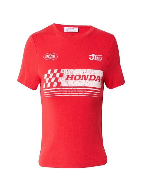 TOPSHOP Shirts 'Graphic License Honda Baby'  rød / hvid