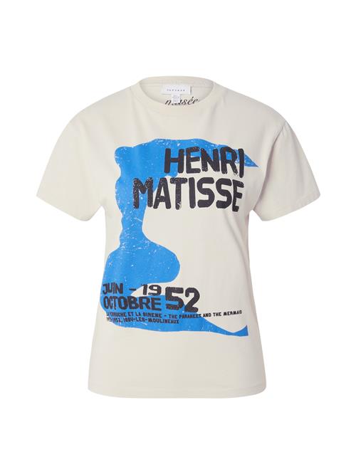 TOPSHOP Shirts 'Henri Matisse'  ecru / blå / sort