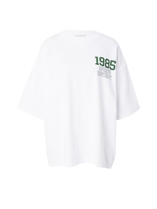 Se TOPSHOP Shirts '1985'  mørkegrøn / hvid ved About You