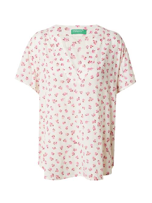 UNITED COLORS OF BENETTON Bluse  gul / pink / rosé / hvid