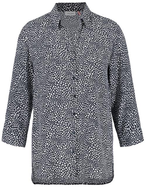 GERRY WEBER Bluse  navy / hvid