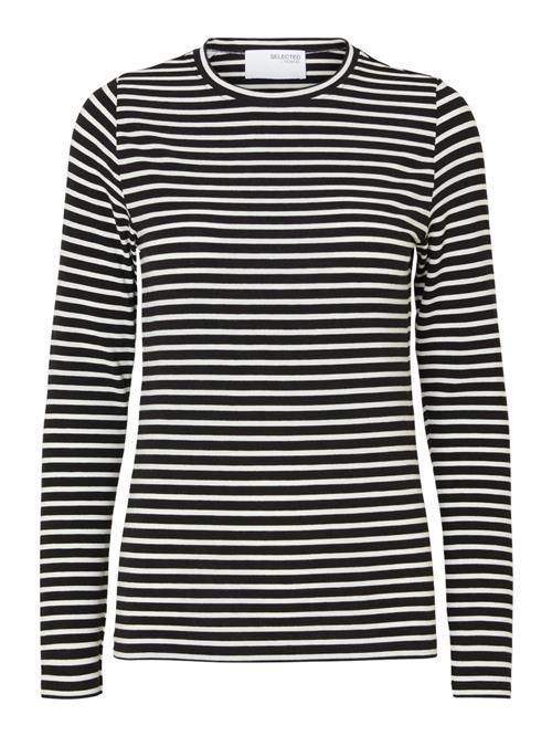 Se SELECTED FEMME Shirts 'MANJA'  sort / hvid ved About You