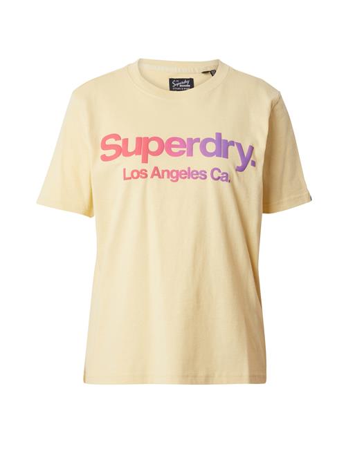 Superdry Shirts  lysegul / lilla / lys pink