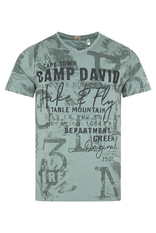 CAMP DAVID Bluser & t-shirts  lysegrøn / mørkegrøn / sort