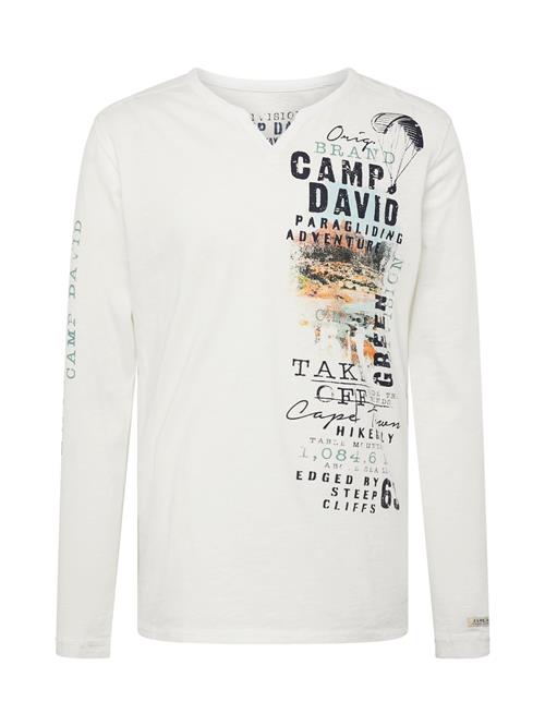 CAMP DAVID Bluser & t-shirts  lyseblå / smaragd / sort / hvid-meleret