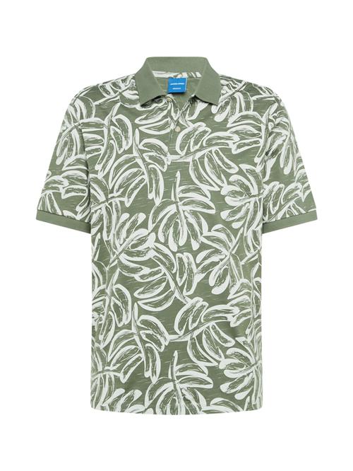 JACK & JONES Bluser & t-shirts 'LAFAYETTE'  oliven / hvid