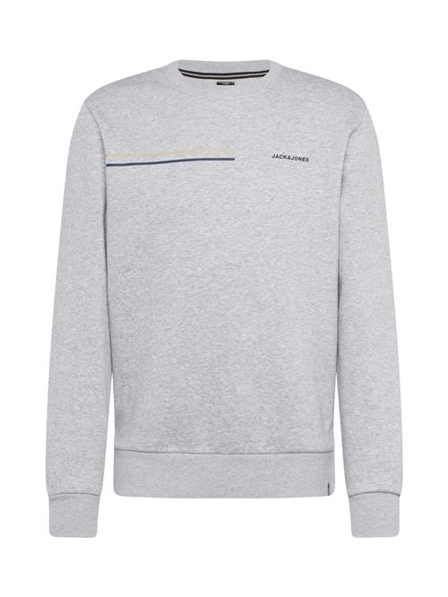 Se JACK & JONES Sweatshirt 'PARKER'  lysegrå / sort ved About You