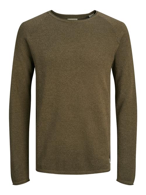 JACK & JONES Pullover 'JJEHill'  brun-meleret