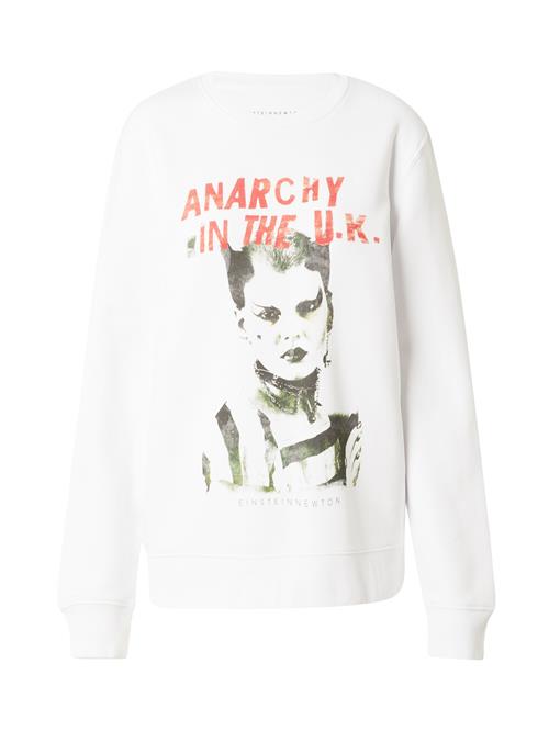 Se EINSTEIN & NEWTON Sweatshirt 'Anarchy Hills'  mørkegrøn / rød / sort / hvid ved About You