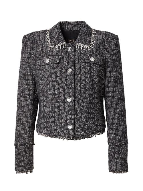 River Island Blazer 'TROPHY'  grå / sort