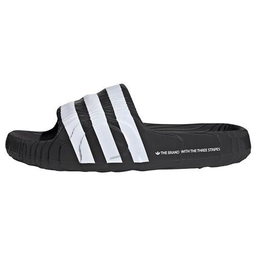 Se ADIDAS ORIGINALS Pantoletter 'Adilette 22'  sort / hvid ved About You