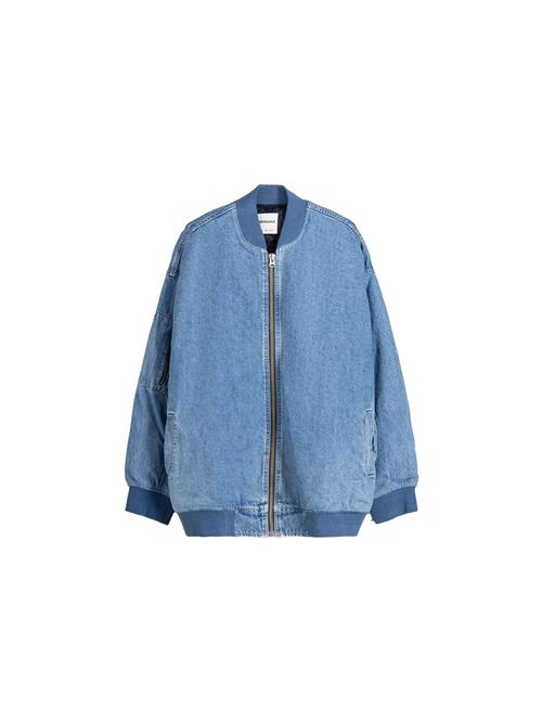 Bershka Overgangsjakke  blue denim