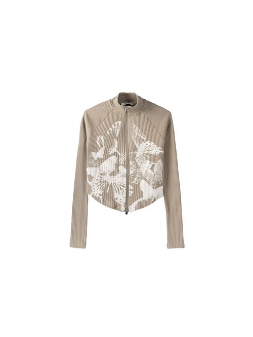 Bershka Cardigan  lysebeige / mørkebeige