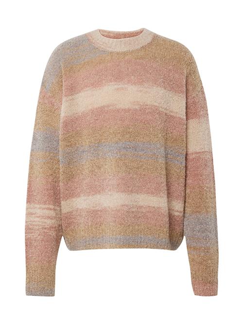 Se WEEKDAY Pullover 'Daniel'  beige / lysebrun / grå / gammelrosa ved About You