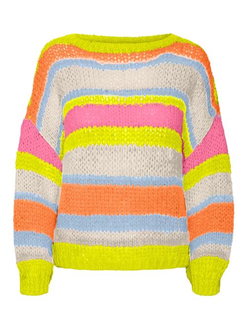 Se VERO MODA Pullover 'LANEY'  beige / lemon / orange / lys pink ved About You