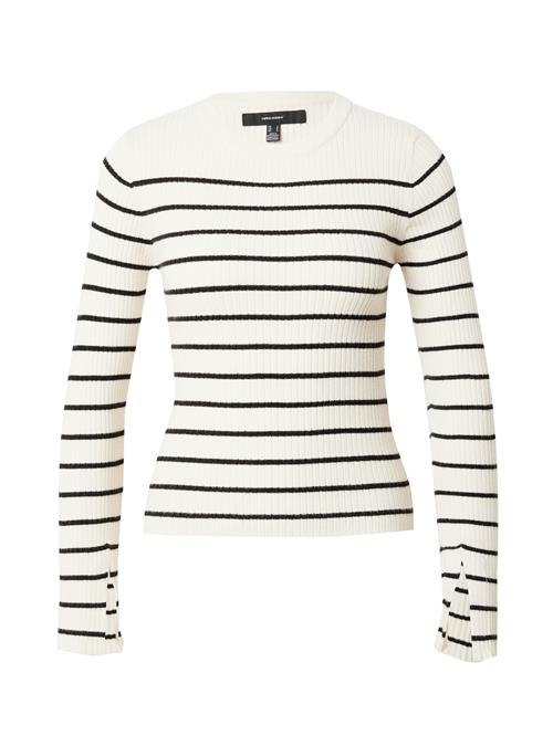 Se VERO MODA Pullover 'GOLD'  creme / sort ved About You