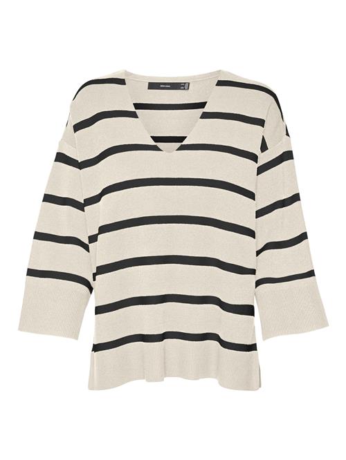 VERO MODA Pullover 'VMSaba'  beige / sort