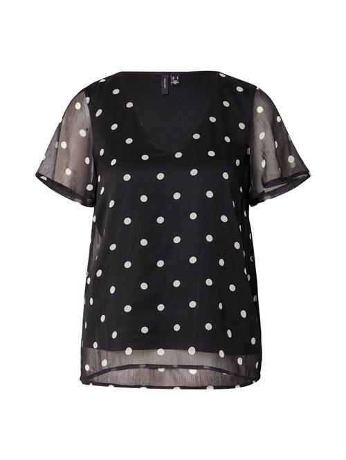 VERO MODA Bluse 'SMILLA'  sort / hvid