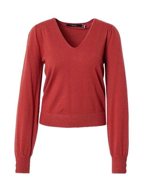 Se VERO MODA Pullover 'VMHOLLYKARIS'  mørkerød ved About You