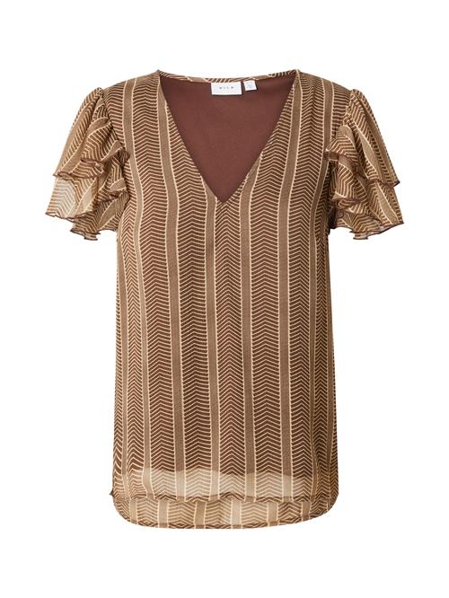 VILA Bluse 'NORA'  beige / brun