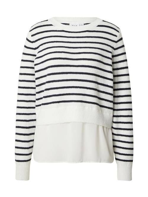 Se VILA Pullover 'BENTE'  navy / hvid ved About You