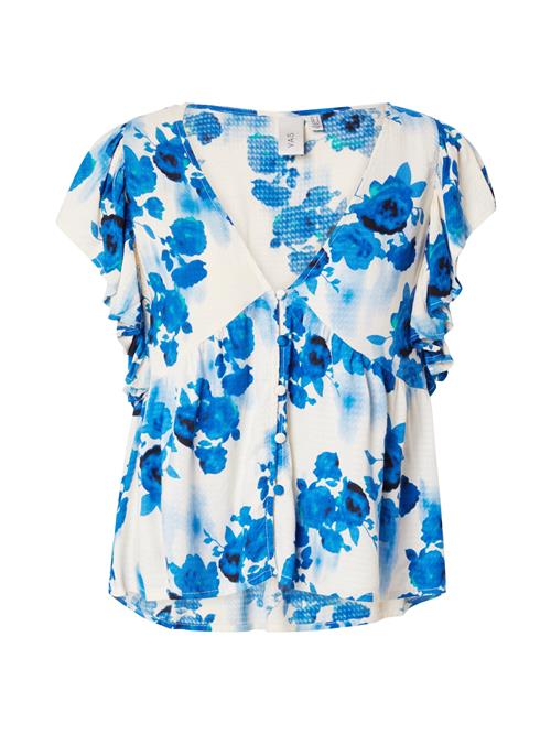 Y.A.S Bluse 'Bloom'  ensian / lysegrå / jade / sort