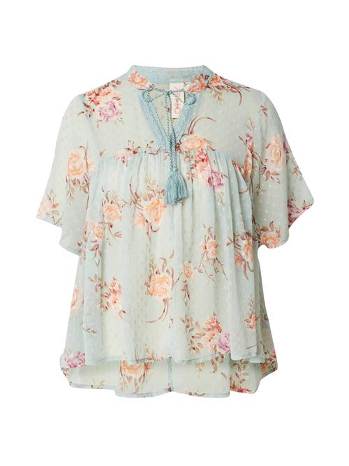 Se ONLY Bluse 'AIDA ELISA'  beige / brun / mint / orange ved About You