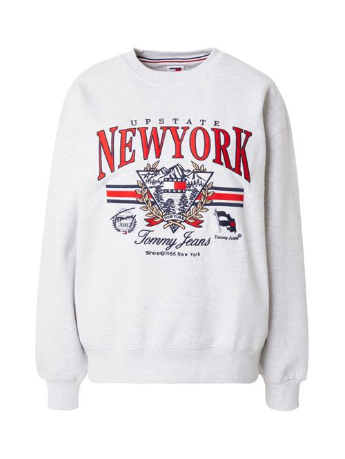 Se Tommy Jeans Sweatshirt 'Prep Explorer'  marin / grå / rød / hvid ved About You