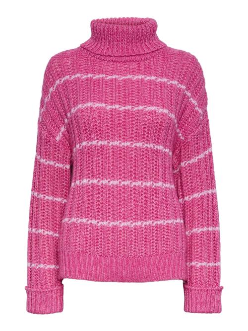 PIECES Pullover 'ALEXANDRA'  pitaya / hvid