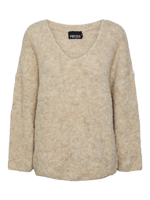 Se PIECES Pullover 'Fika'  beige-meleret ved About You