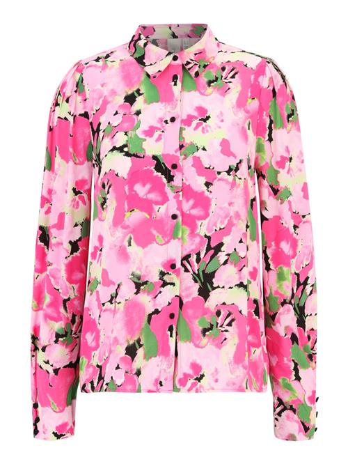 Y.A.S Tall Bluse 'VIOLO'  grøn / pink / lyserød / sort