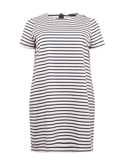 Vero Moda Curve Kjole 'CABBY'  sort / hvid