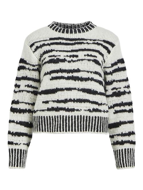 Se OBJECT Pullover 'CONTESSA'  sort / hvid ved About You