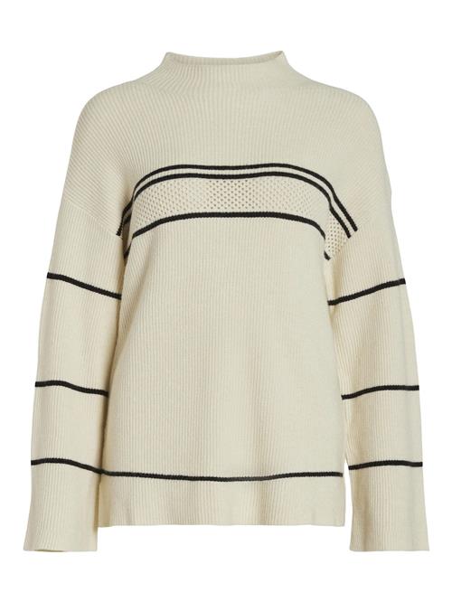 Vila Petite Pullover 'Ril'  beige / sort