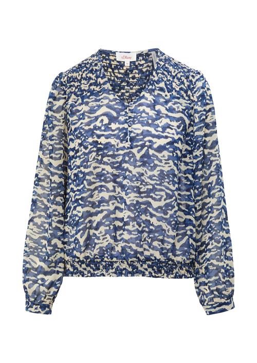 Se s.Oliver Bluse  beige / blå / navy ved About You