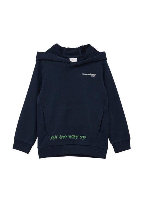 Se s.Oliver Sweatshirt  navy / grøn ved About You