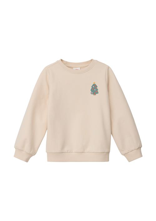 s.Oliver Sweatshirt  beige / grøn / rød