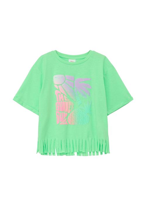 Se s.Oliver Bluser & t-shirts  lime / lilla / pink ved About You