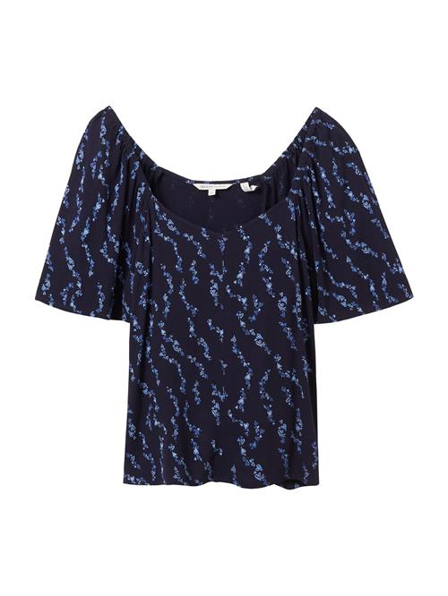 Se TOM TAILOR DENIM Bluse 'Sweetheart'  blå / navy / lyseblå ved About You