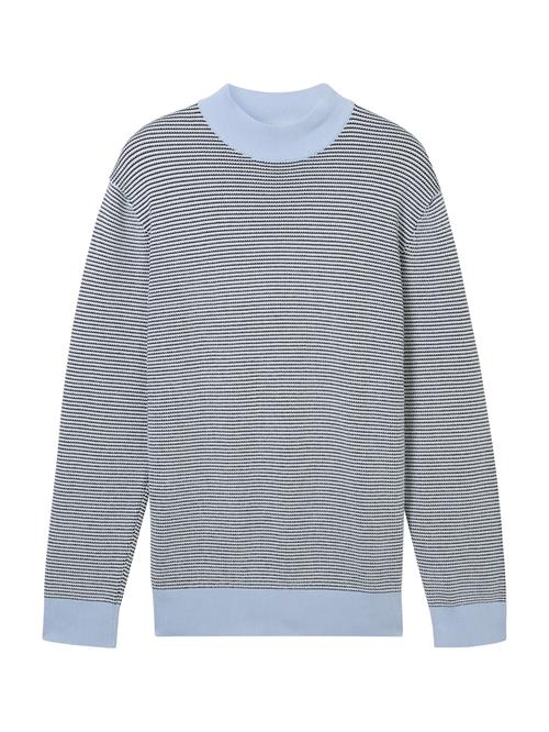 TOM TAILOR DENIM Pullover  marin / lyseblå / hvid