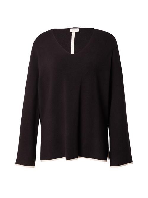 s.Oliver BLACK LABEL Pullover  sort / hvid