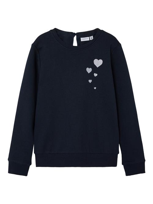 NAME IT Sweatshirt 'Tessa'  navy / sølv