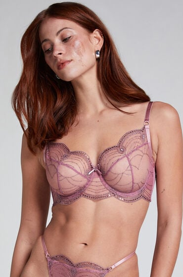 Hunkemöller Ikke-formstøbt bøjle-bh Ruby pink