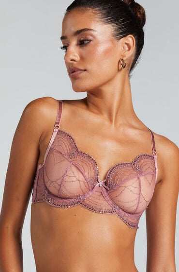 Hunkemöller Ikke-formstøbt bøjle-bh Ruby pink